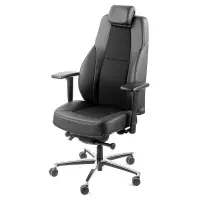 UnitedSeats Guardian 24-7 stoel stof/leer zwart US.291710 Kantoorstoel
