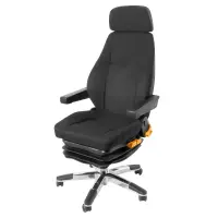 ISRI 1000/517 - 24/7 BLK stoel stof IS.200150 Kantoorstoel