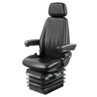 UnitedSeats Highlander stoel pvc 12 Volt US.100011 Bouwmachinestoel