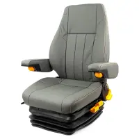 ISRI 1000/517 stoel leer grijs IS.100090 A1237 Camperstoel