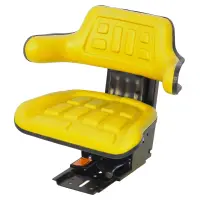 UnitedSeats W700 stoel geel pvc US.102802 Tractorstoel