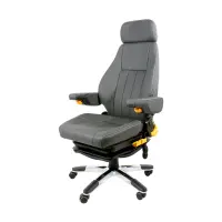 ISRI 1000/517 - 24/7 GR stoel leer IS.210100 Kantoorstoel