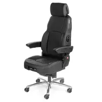 UnitedSeats C8 stoel leer zwart US.291766 Bureaustoel