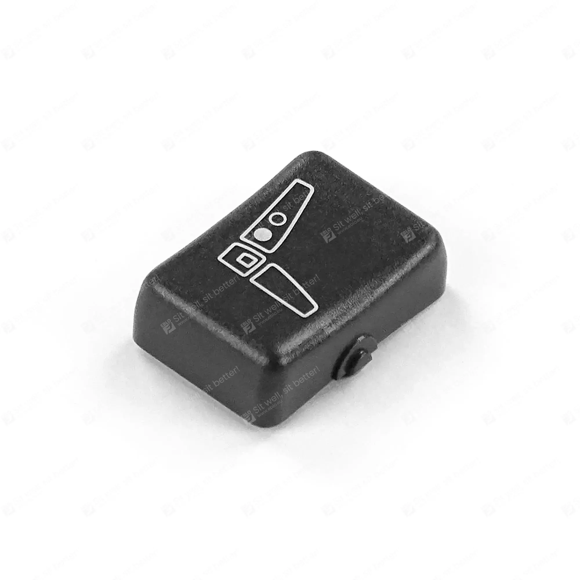 ISRI bouton de soutien lombaire inférieur noir IS.874630 knop