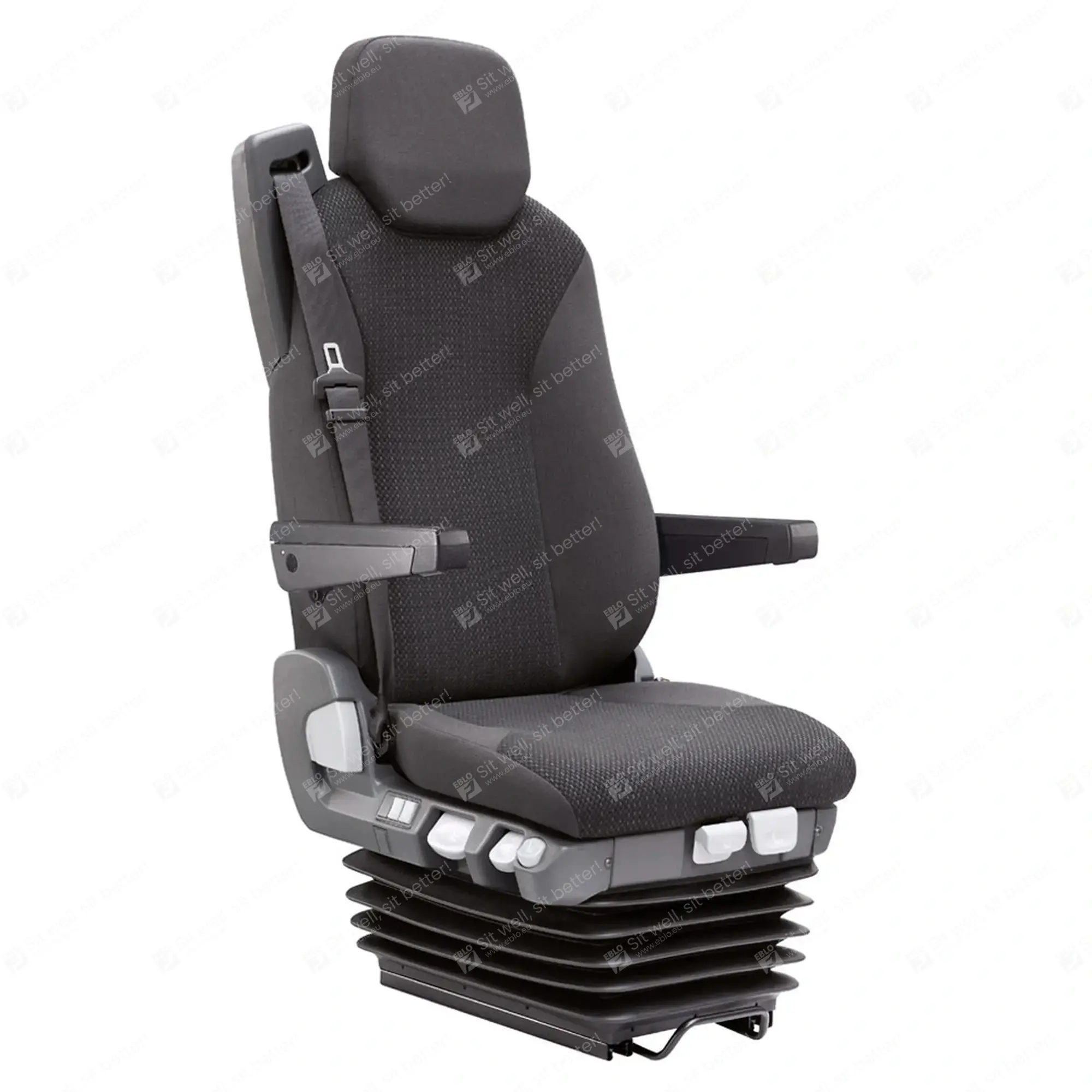 ISRI 6860/870 NTS1 stoel stof rechtshandig IS.202340 89784-01/09 Vrachtwagenstoel