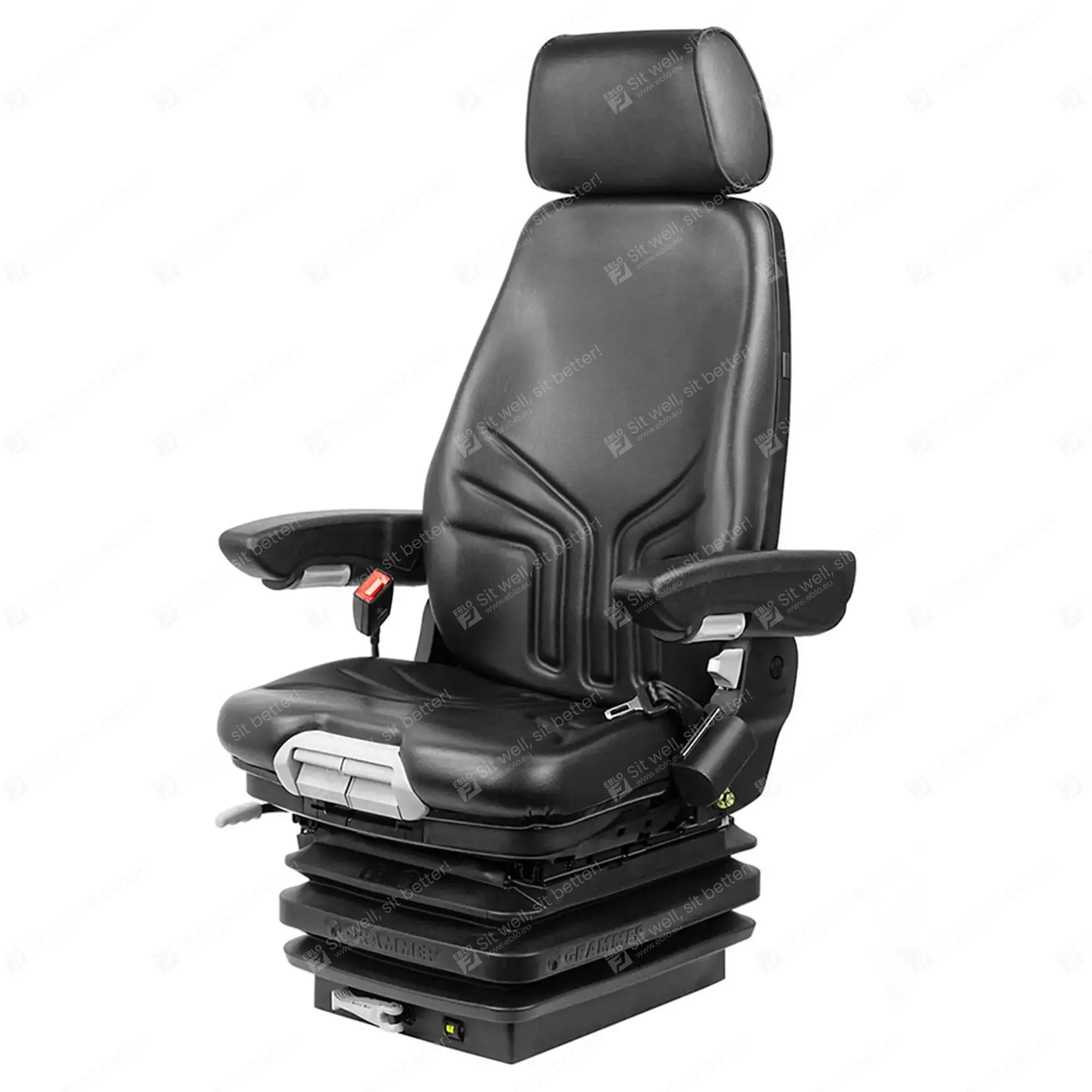 Grammer Actimo M stoel pvc MSG85/722 GR.100100 143734 Bouwmachinestoel