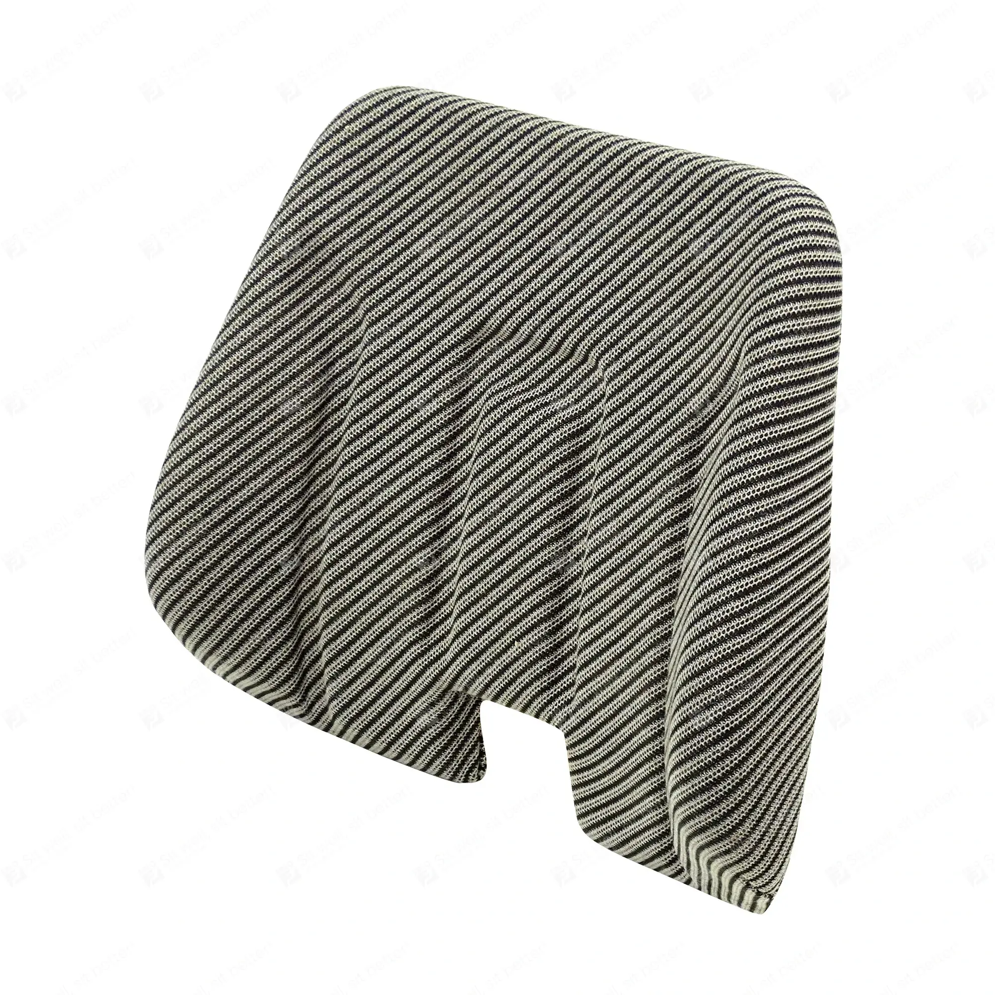 ISRI 2300 LR rugkussen stof grijs gestreept IS.550150 1016-05