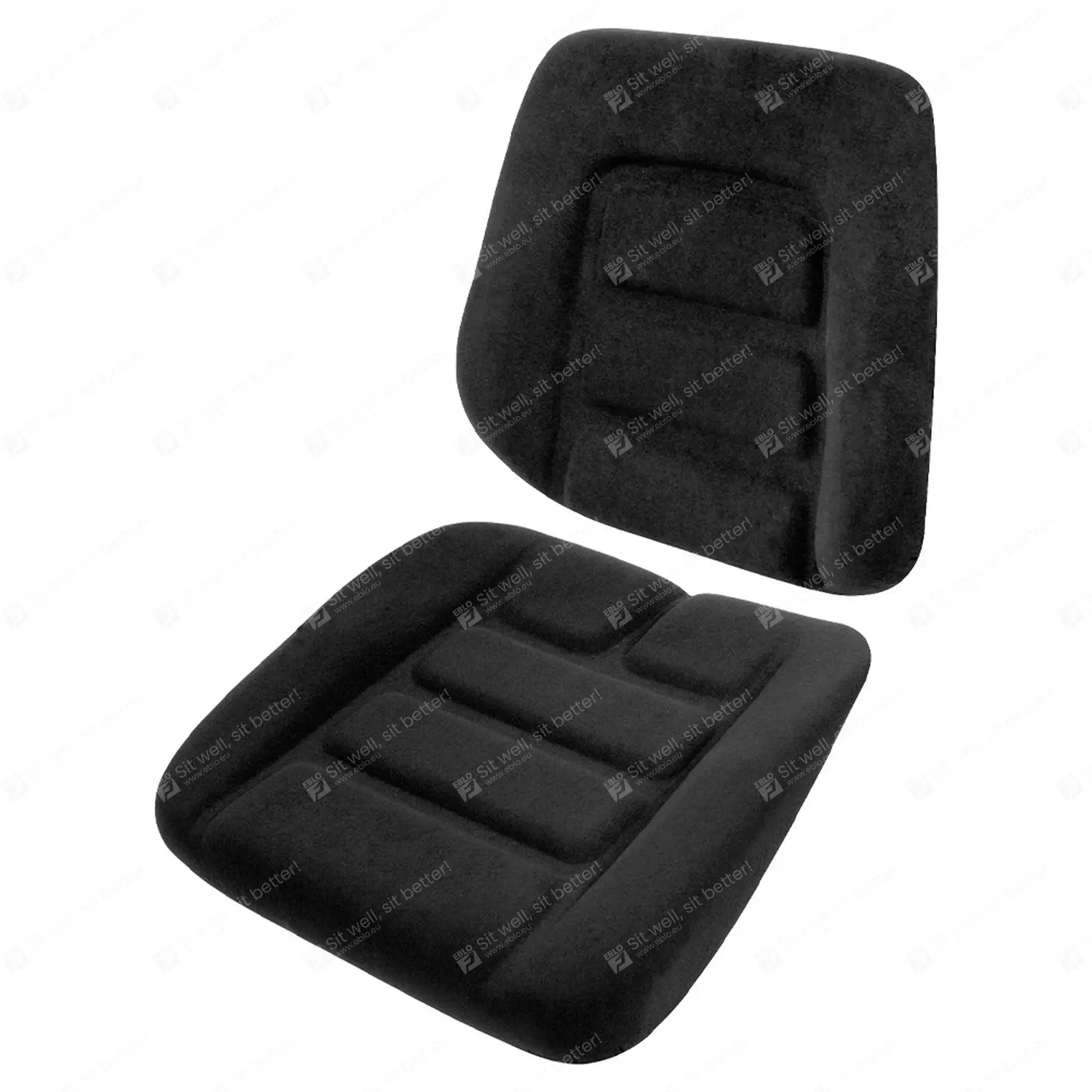 UnitedSeats set de coussins adapté pour Grammer DS85/H90 tissu noir US.803102 kussenset
