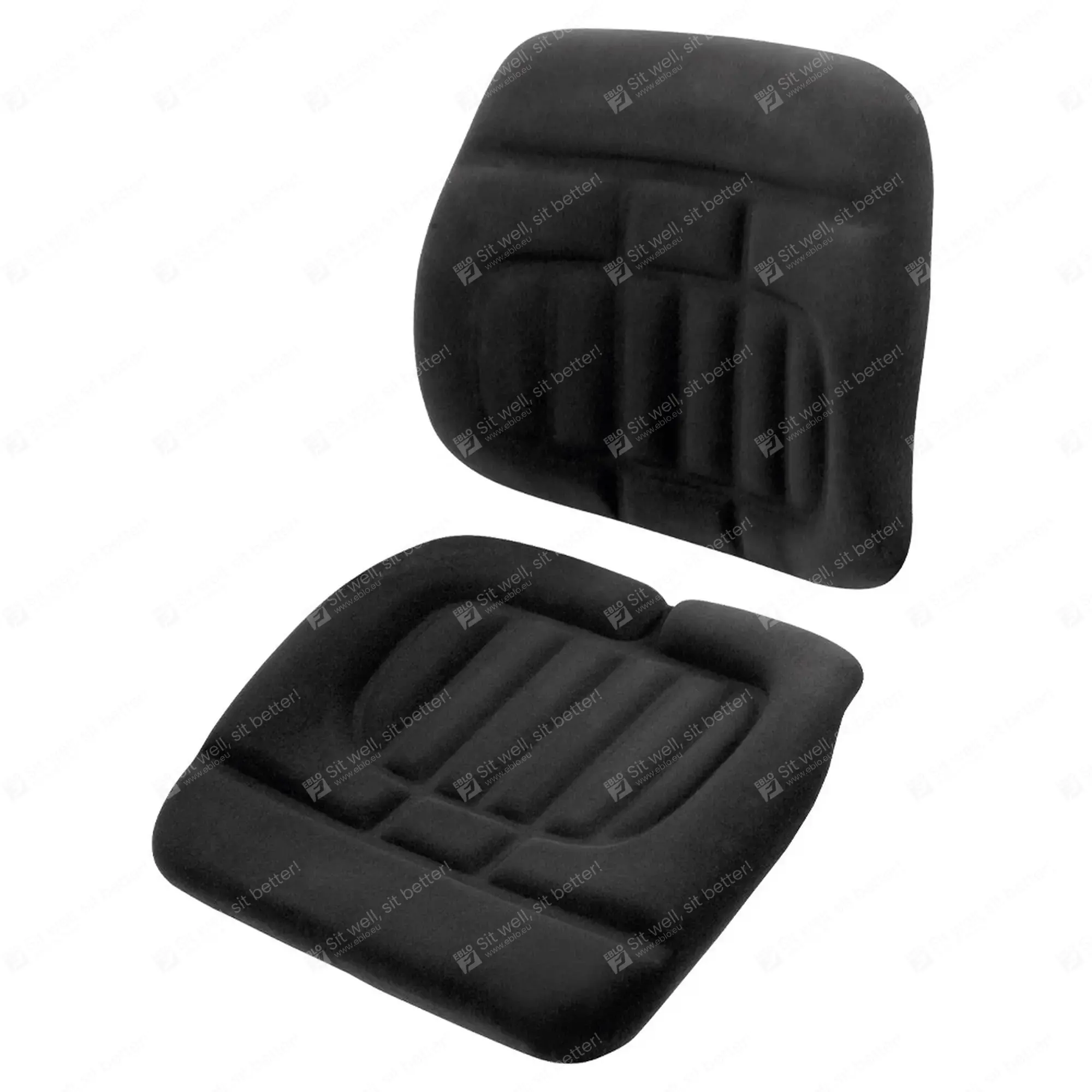 UnitedSeats set de coussins adapté pour Grammer LS95/H90 tissu noir US.803101 kussenset