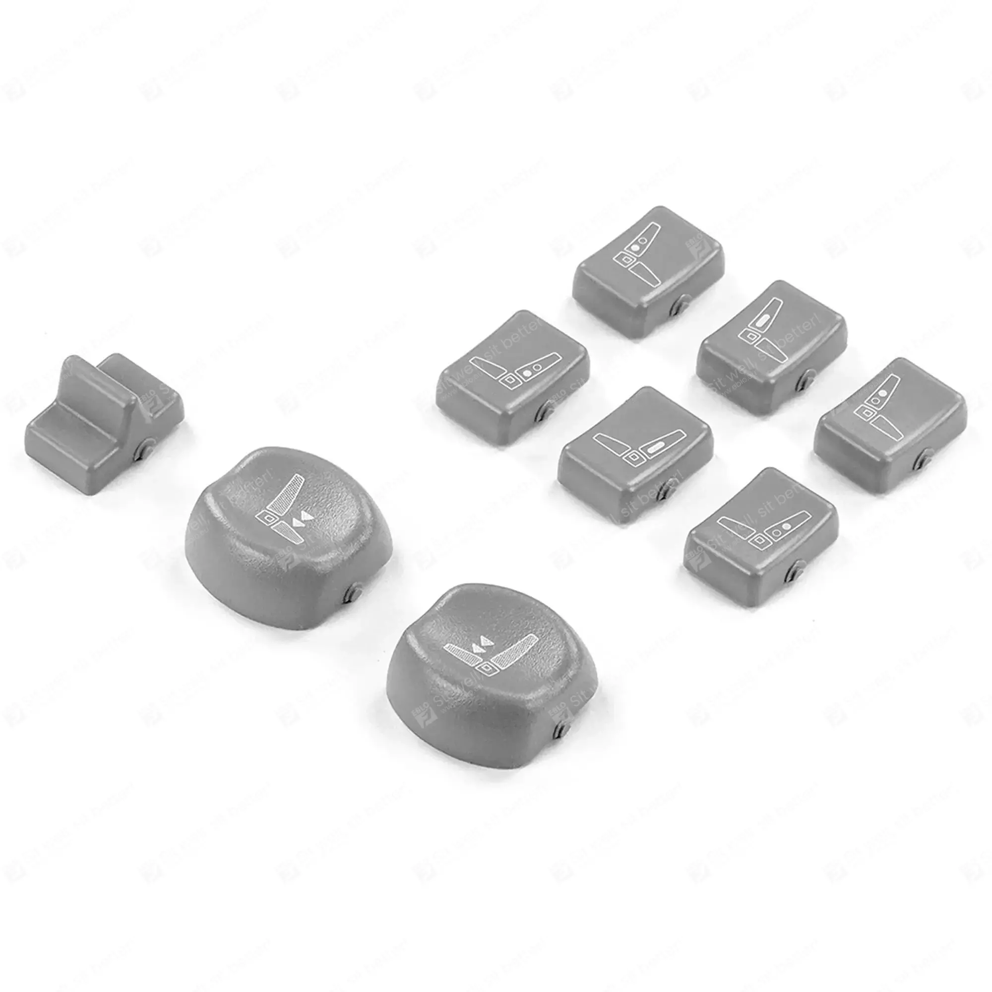 ISRI NTS1 IPS-knoppenset schakelaar en snellos ventiel 6860 IS.940500 929527-75/00E