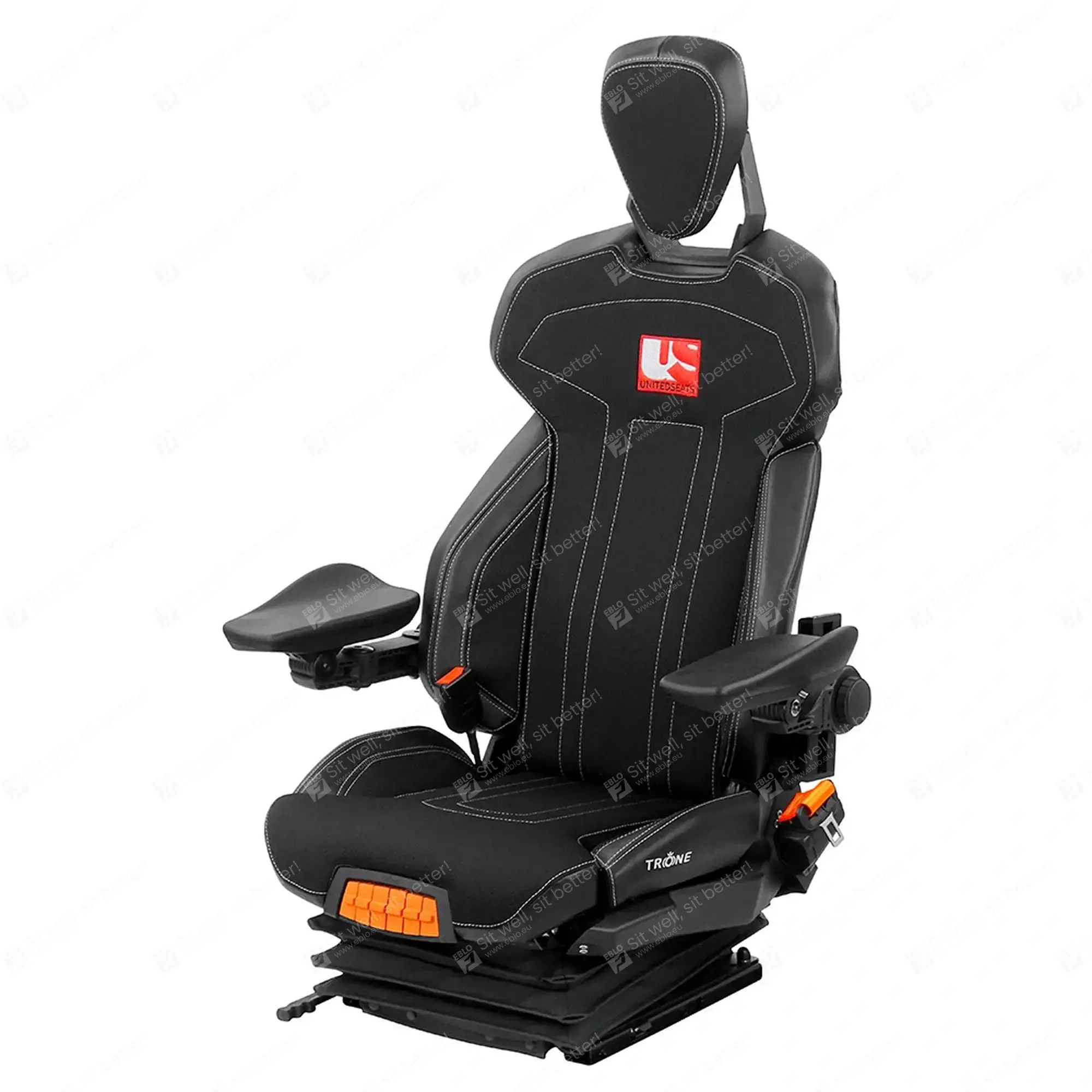TRÔNE-Seating HB-LAS siège tissu incl. appui-tête TR.200300 Chariot élévateur