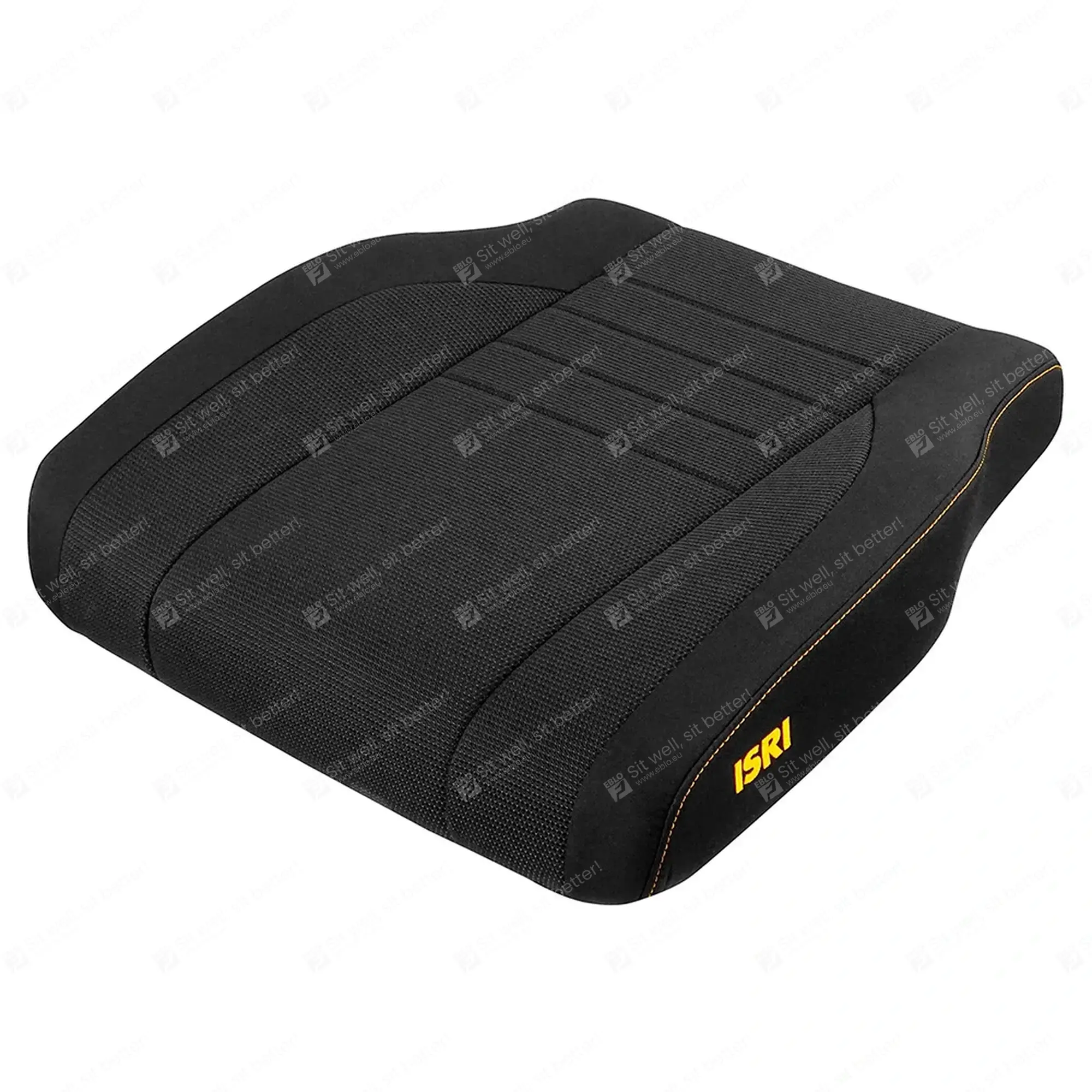 ISRI NTS2 coussin de siège tissu noir avec LGS (Lane Guard Support) IS.450420 10201293-01/00E zitkussen