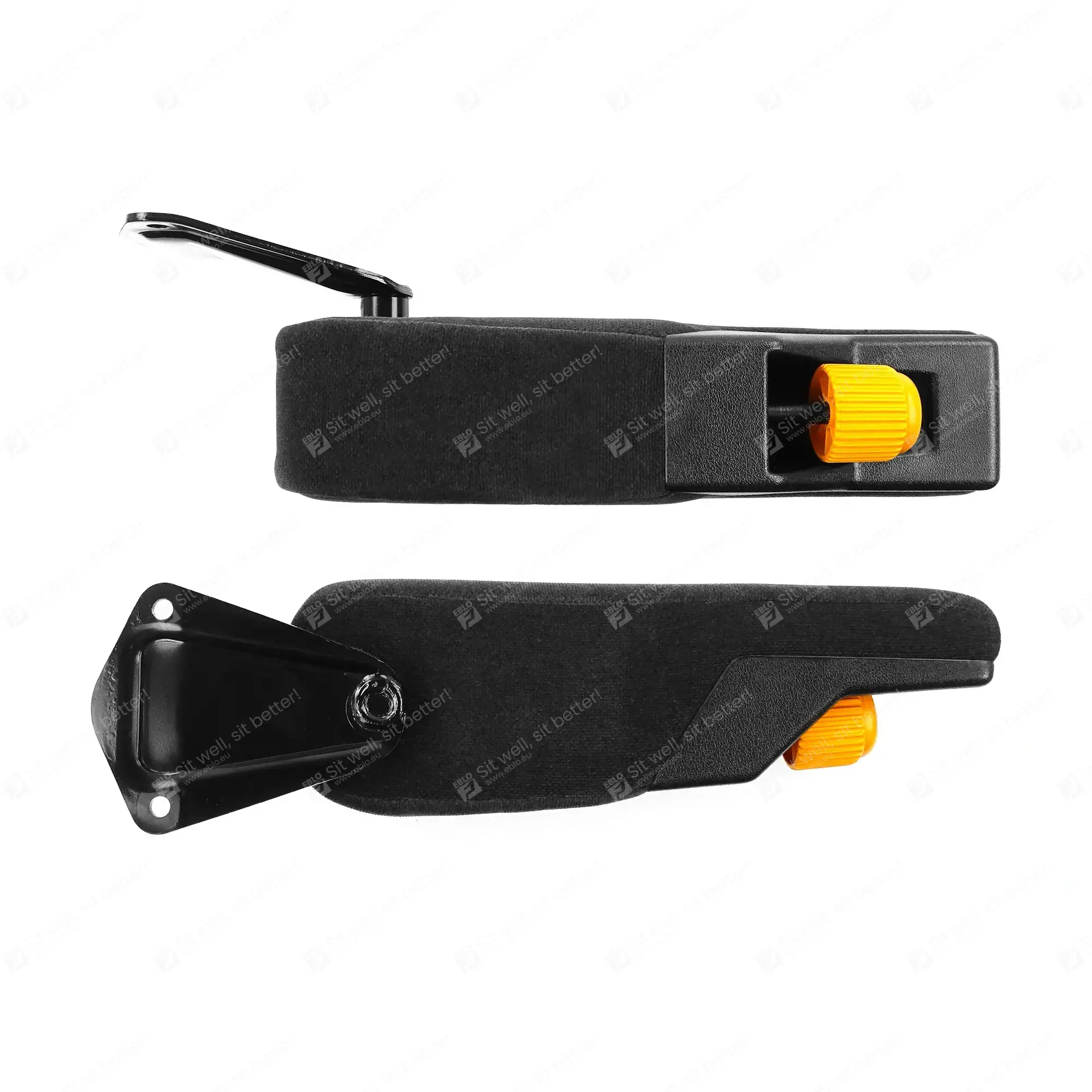 Instelbare armleuning links voor ISRI 517, 575 en 577 stof IS.700300 920872-28 Armleuning