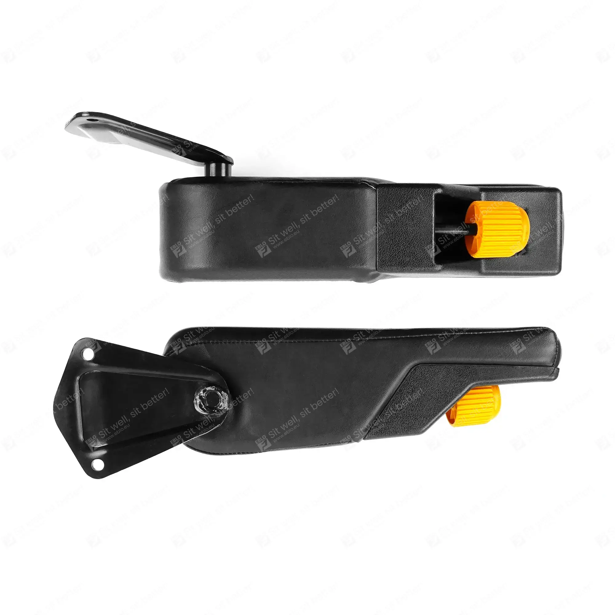 Armleuning links voor ISRI 517, 575 en 577 verstelbaar pvc IS.700355 armleuning