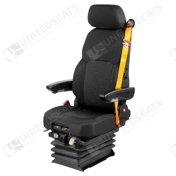 UnitedSeats LGV180/C8 Pro Stoffsitz 24V inkl. 3-Punkt-Sicherheitsgurt US.204830 Baumaschinensitz