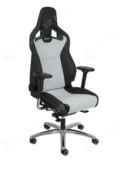 RE.100210 Recaro Office Cross Sportster CS stoel Leer grijs Recaro Office Cross Sportster CS stoel Leer grijs RE.100210 414.00.2S08 Kantoorstoel