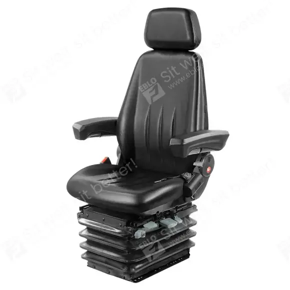US.100011 UnitedSeats Highlander stoel pvc 12 Volt UnitedSeats Highlander stoel pvc 12 Volt US.100011 Bouwmachinestoel