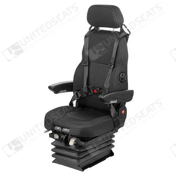 UnitedSeats LGV150/C8 Pro H siège tissu avec harnais 4 points inclus US.204829 Siège de machine de construction