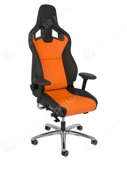 RE.102110 Recaro Office Cross Sportster CS stoel Leer oranje Recaro Office Cross Sportster CS stoel Leer oranje RE.102110 414.10.1785 Kantoorstoel